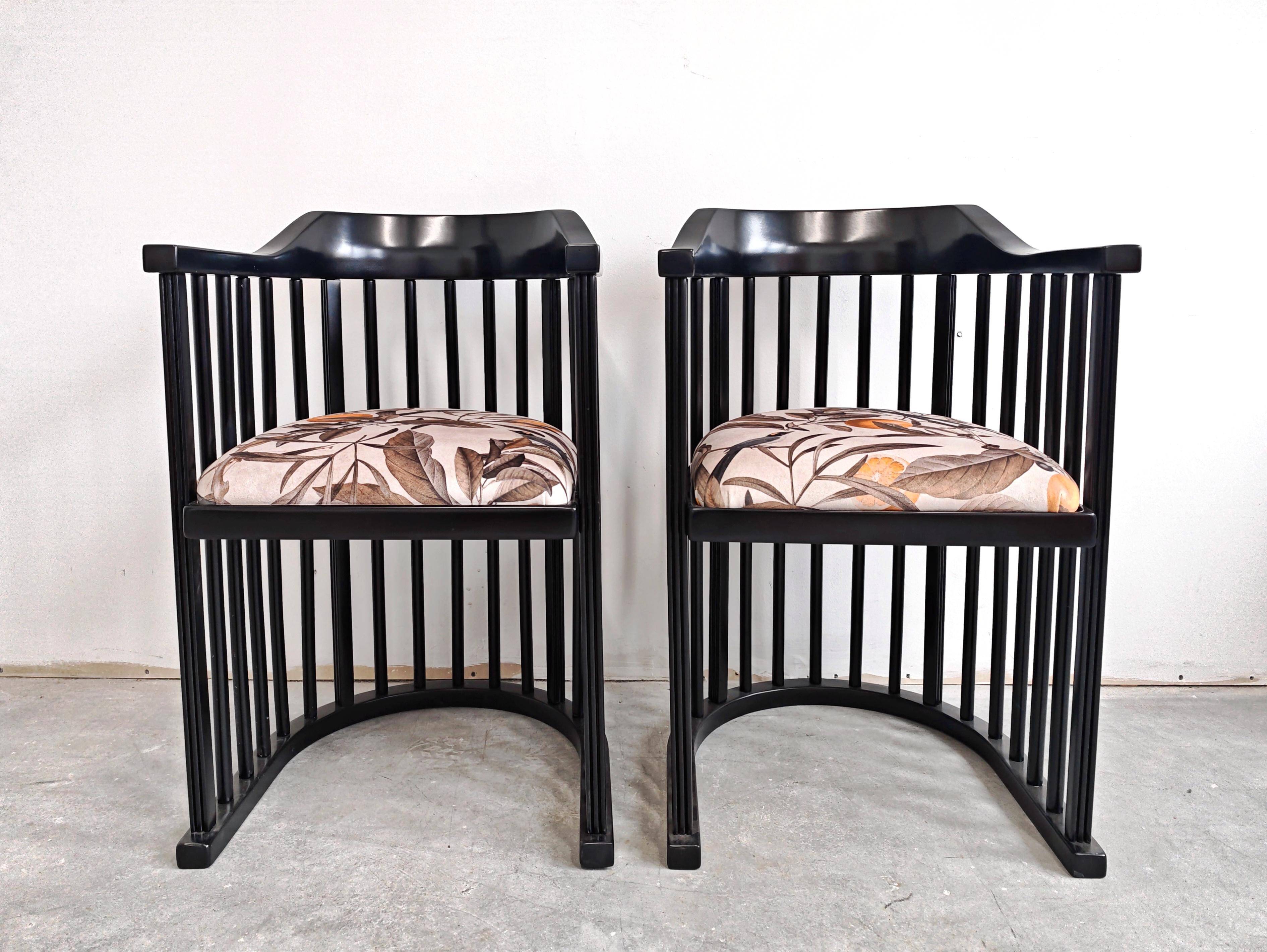 Paire de fauteuils Jugendstil Josef Hoffmann années 1910