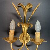 Golden iron wall lamp height 33 cm