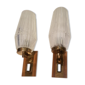 Pair of vintage wall lamps 1950/60