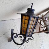 Ancienne lanterne potence extérieur fer forger