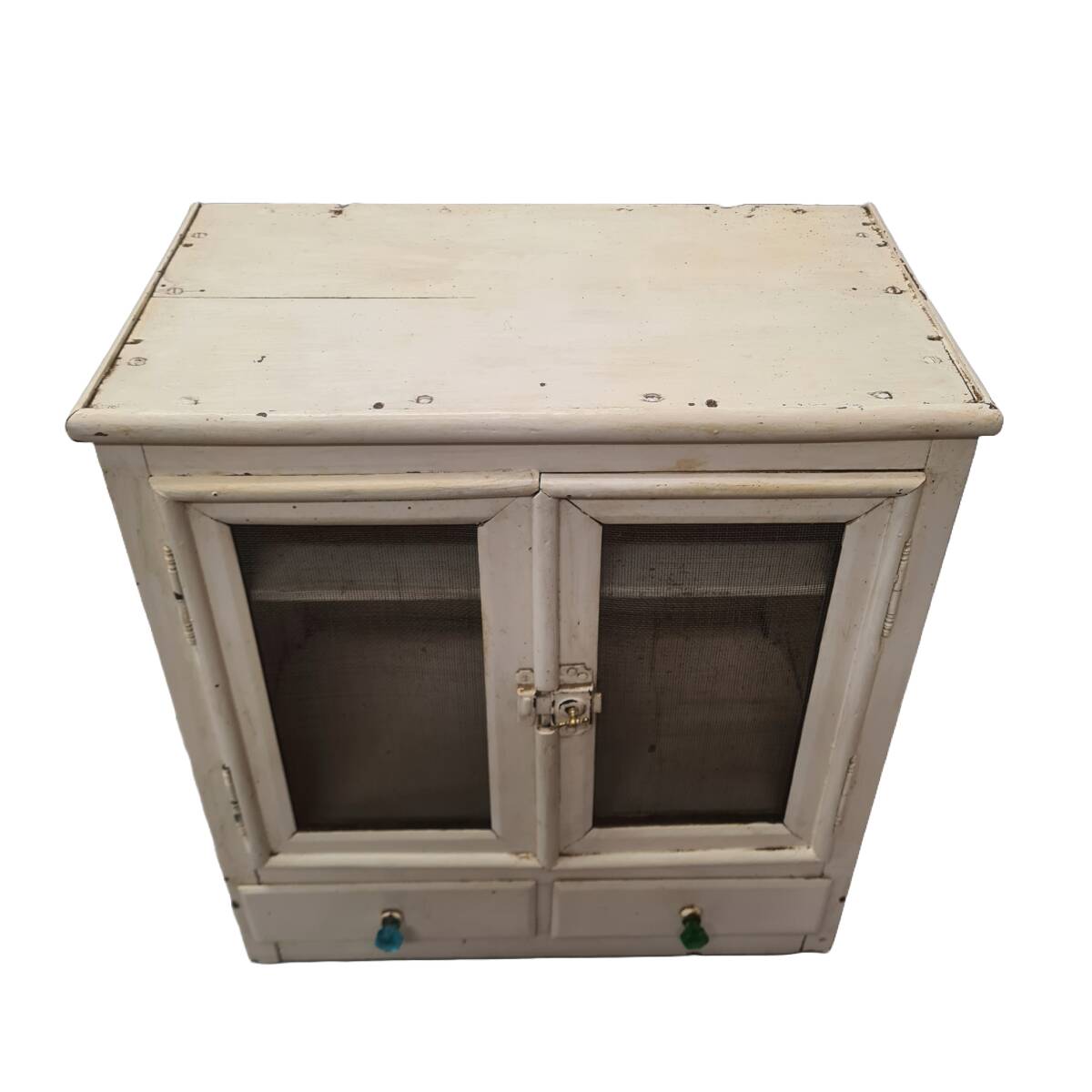 Meuble de cuisine suspendu ancien français, datant d'environ 1900