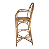 High rattan stool