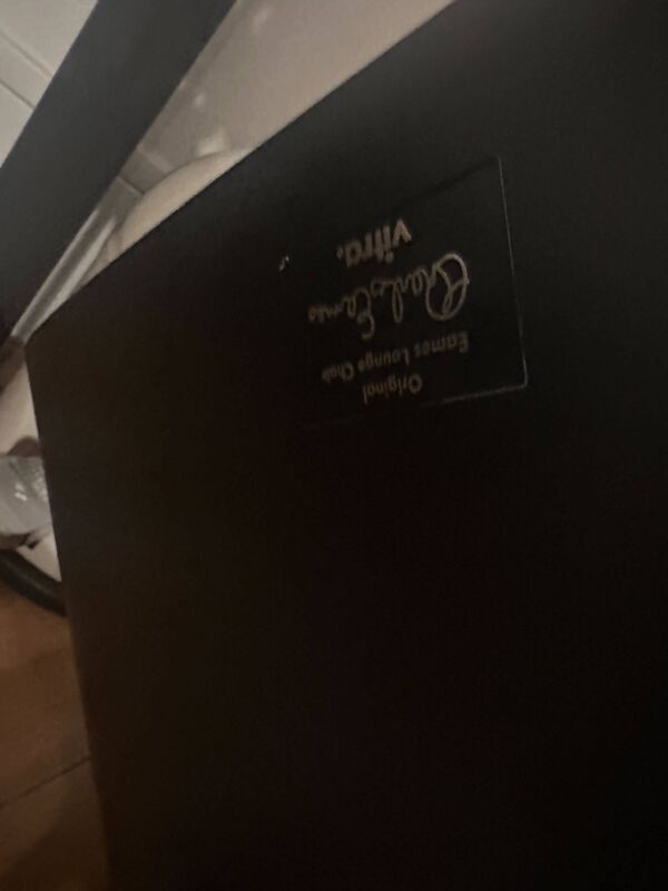 vitra eames lounge chair white and black