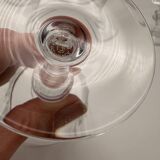 Crystal stemmed glass, Baccarat, Picadilly model, France, red wine glass