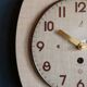 Horloge formica vintage murale silencieuse "Jaz crème"