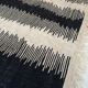 Tapis Kilim berbère marocain écru et noir 292x193cm
