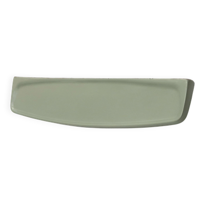 Etagère murale de salle de bain en porcelaine vert tilleul, années 70