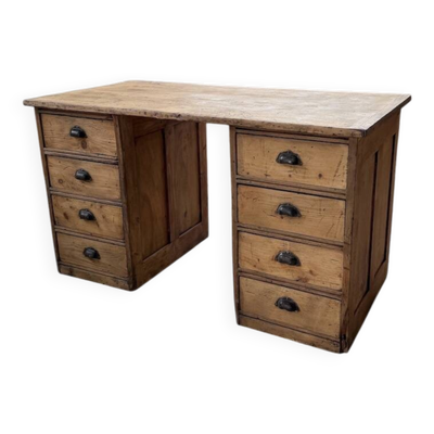 Bureau pin meuble atelier 1950