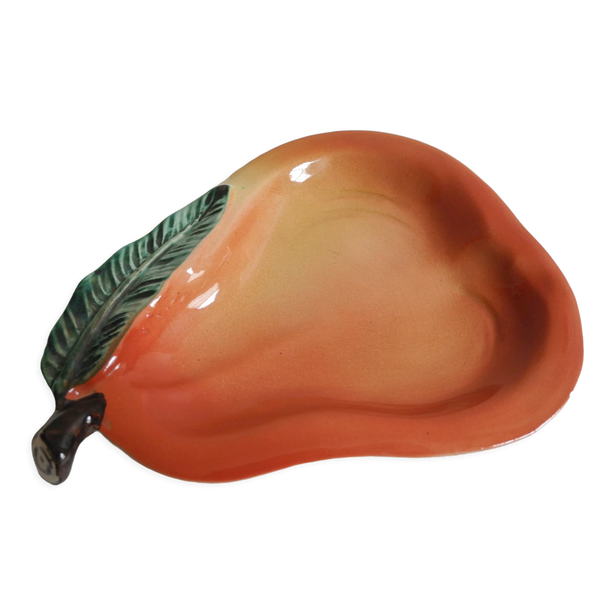 Ashtray pear vintage earthenware italy
