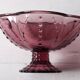 Coupe à fruits en verre pressé améthyste Yngaren par Sara Fager, Suède années 2000