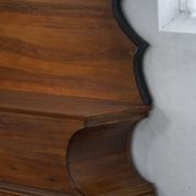 20th-century Art Deco storage bench in walnut, by a Danish cabinetmaker.