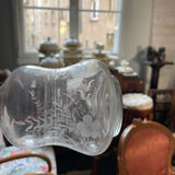 Carafe and flowered saucer