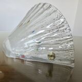 Murano glass wall light and brass cabochons 1970