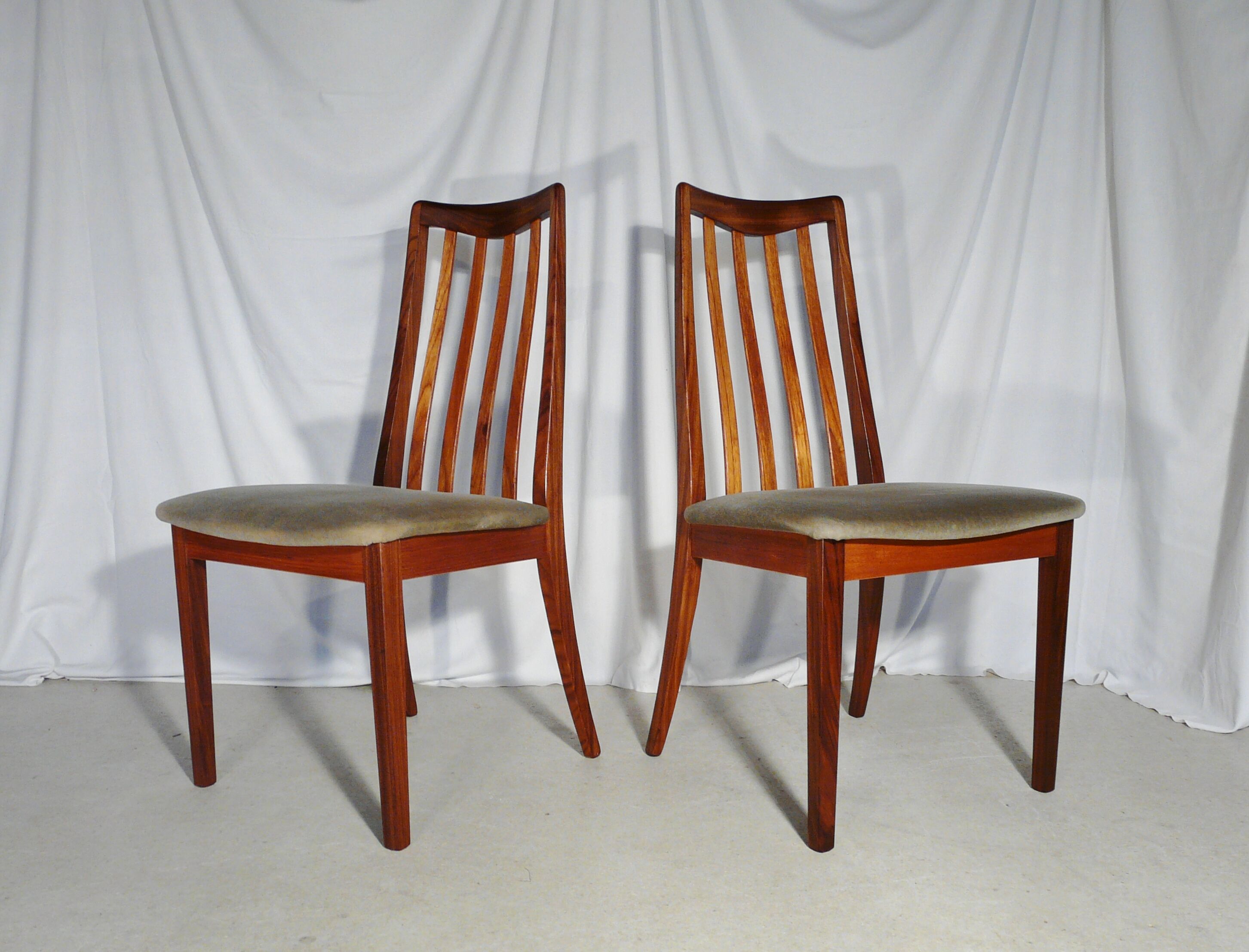 Six scandinavian g Plan teak chairs