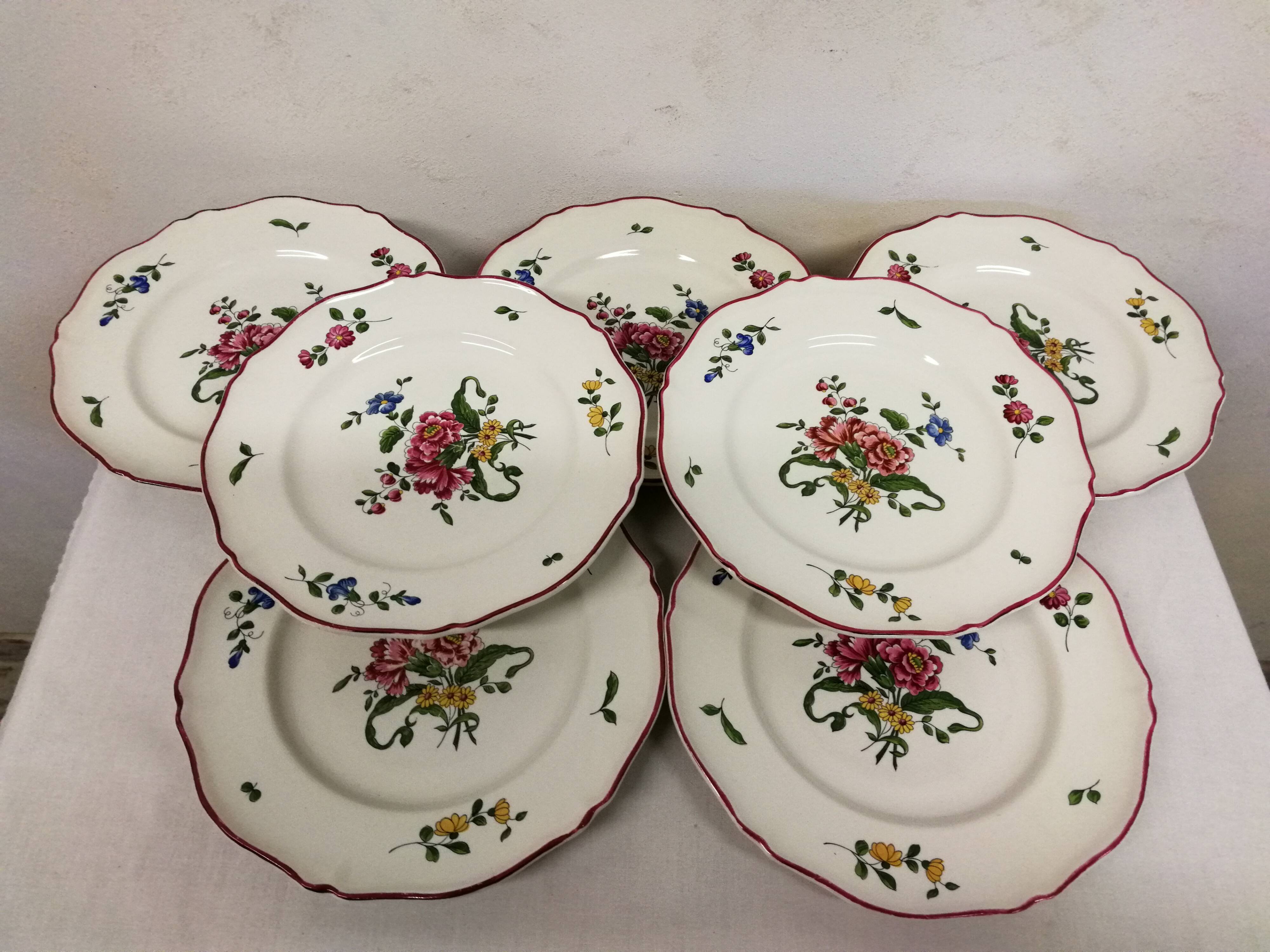 Old Saint Amand Plate Service 1713 France