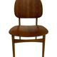 Vintage dining room chair Scandinavian 1960s plywood and teak design