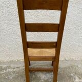 Set of 6 solid oak chairs