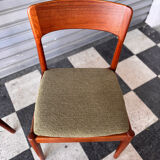 Set of 4 Danish teak chairs