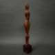 Carved wooden sculpture of a woman by Calin Hentea, 20th century
