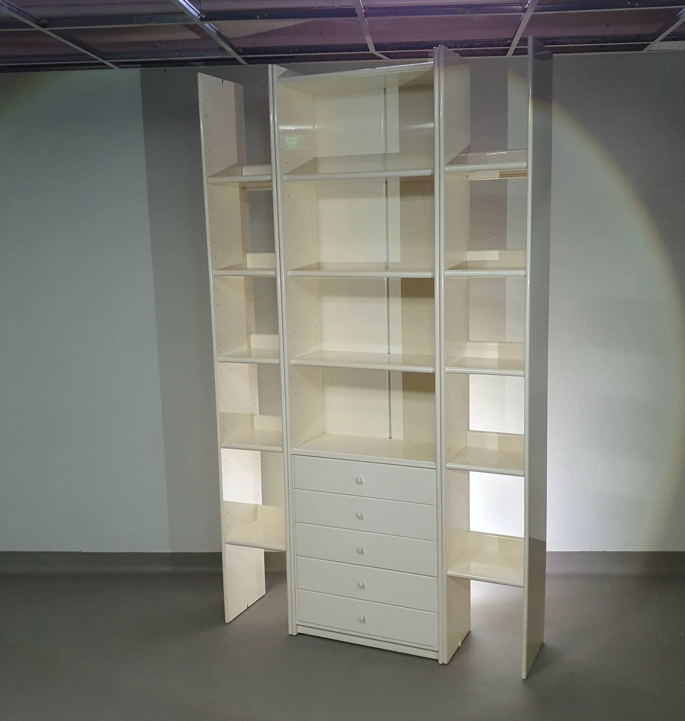 Italian "Olinto" bookcase / room divider by Kazuhide Takahama for B&B