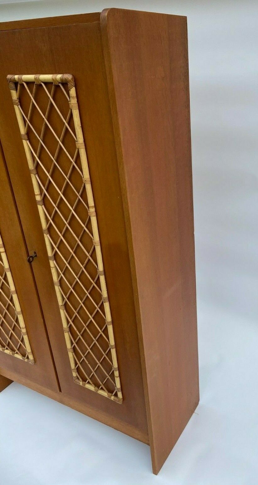 Rattan wardrobe 1950