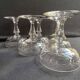 6 verres à champagne ou à cerises - Art nouveau
