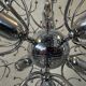 2x vintage Sputnik 'Dandelion' pendant lamp