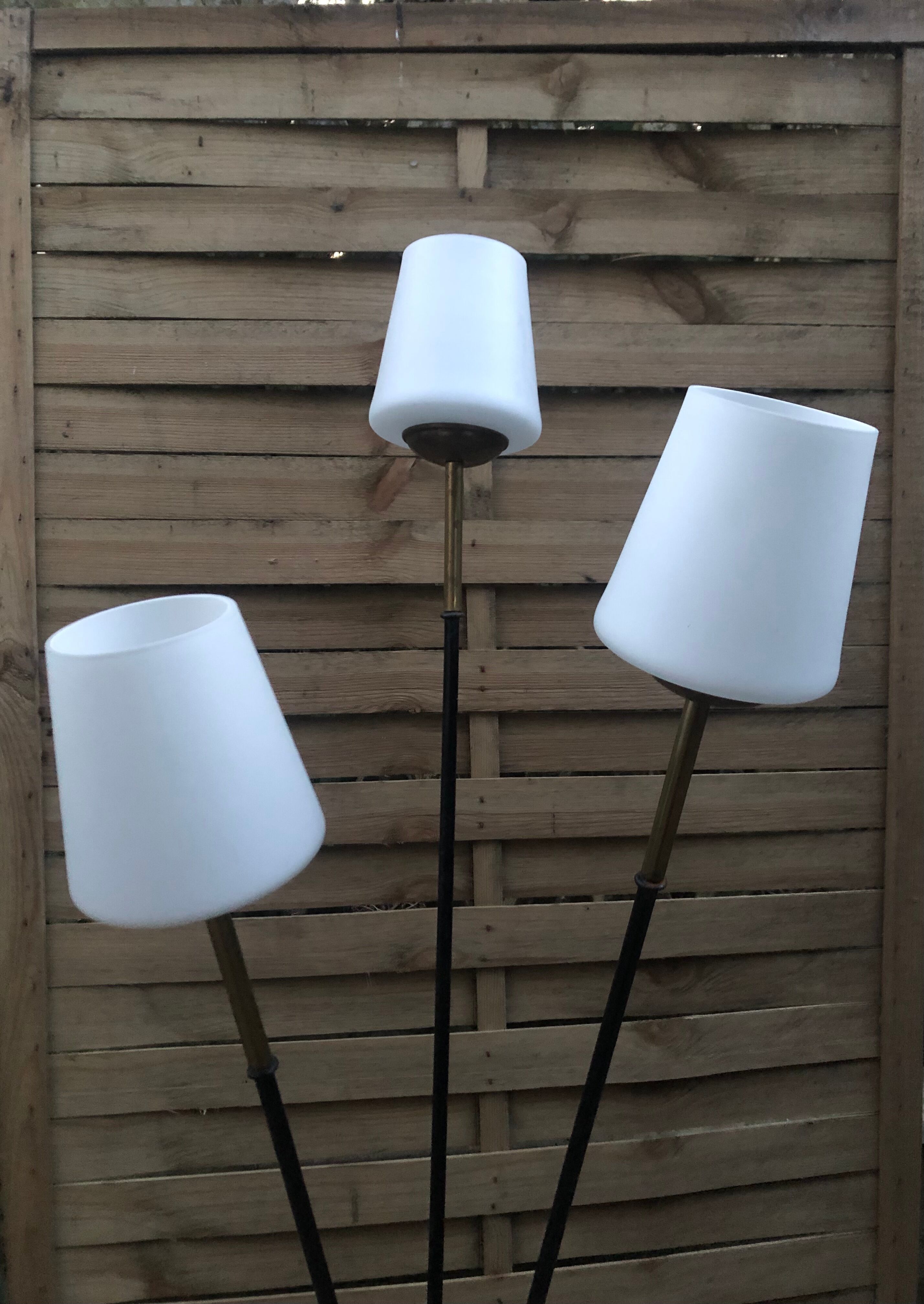 Vintage floor lamp 3 burners 60s