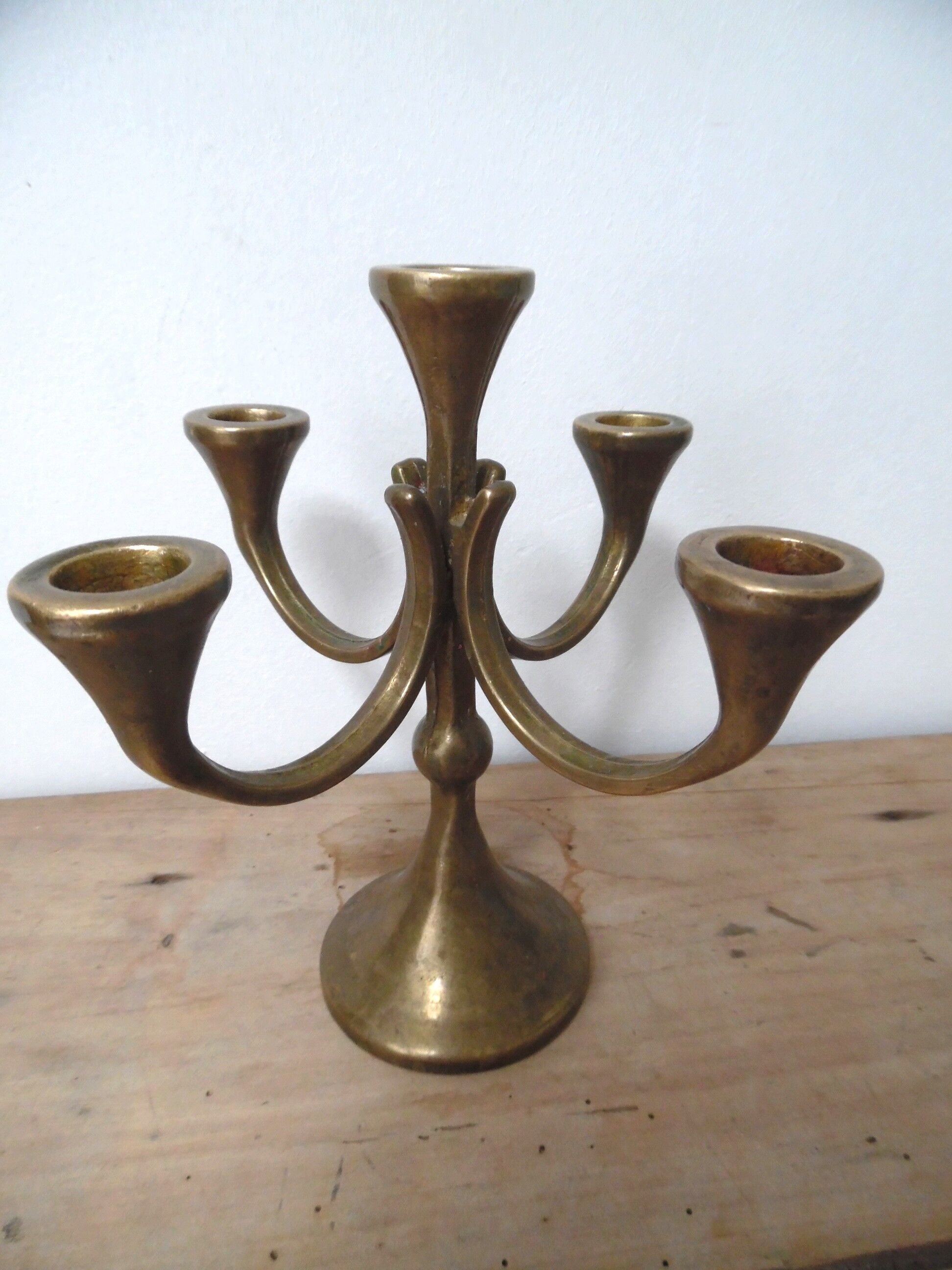 Brass candlestick 5-arms