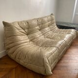 Sofa bench 3 places Togo by Michel Ducaroy edition Ligne Roset vintage