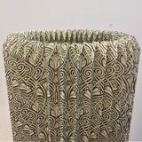Hand-folded art nouveau floor luminaire