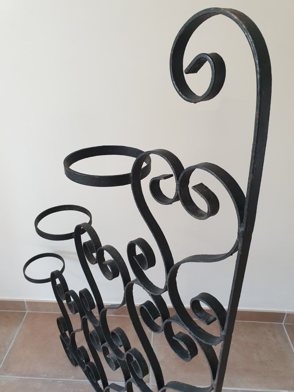 Gate wrought iron plants