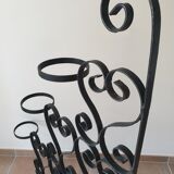 Gate wrought iron plants