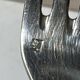Set of antique silver-plated cutlery for children.