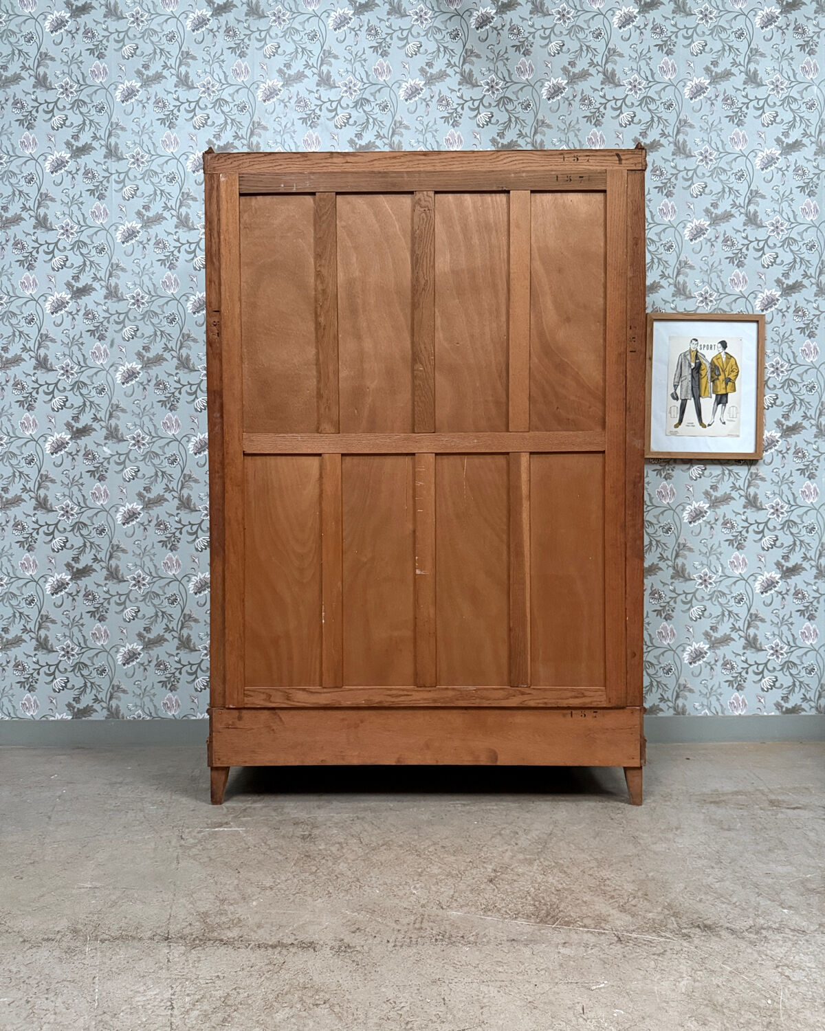 Art Deco oak wardrobe (renovated)