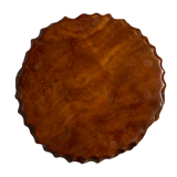 Organic biomorphic wabi sabi brutalist side table or stool