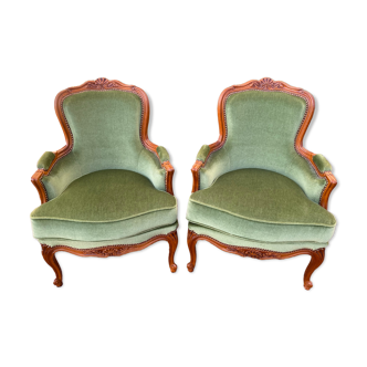 Pair of armchairs Louis XV style