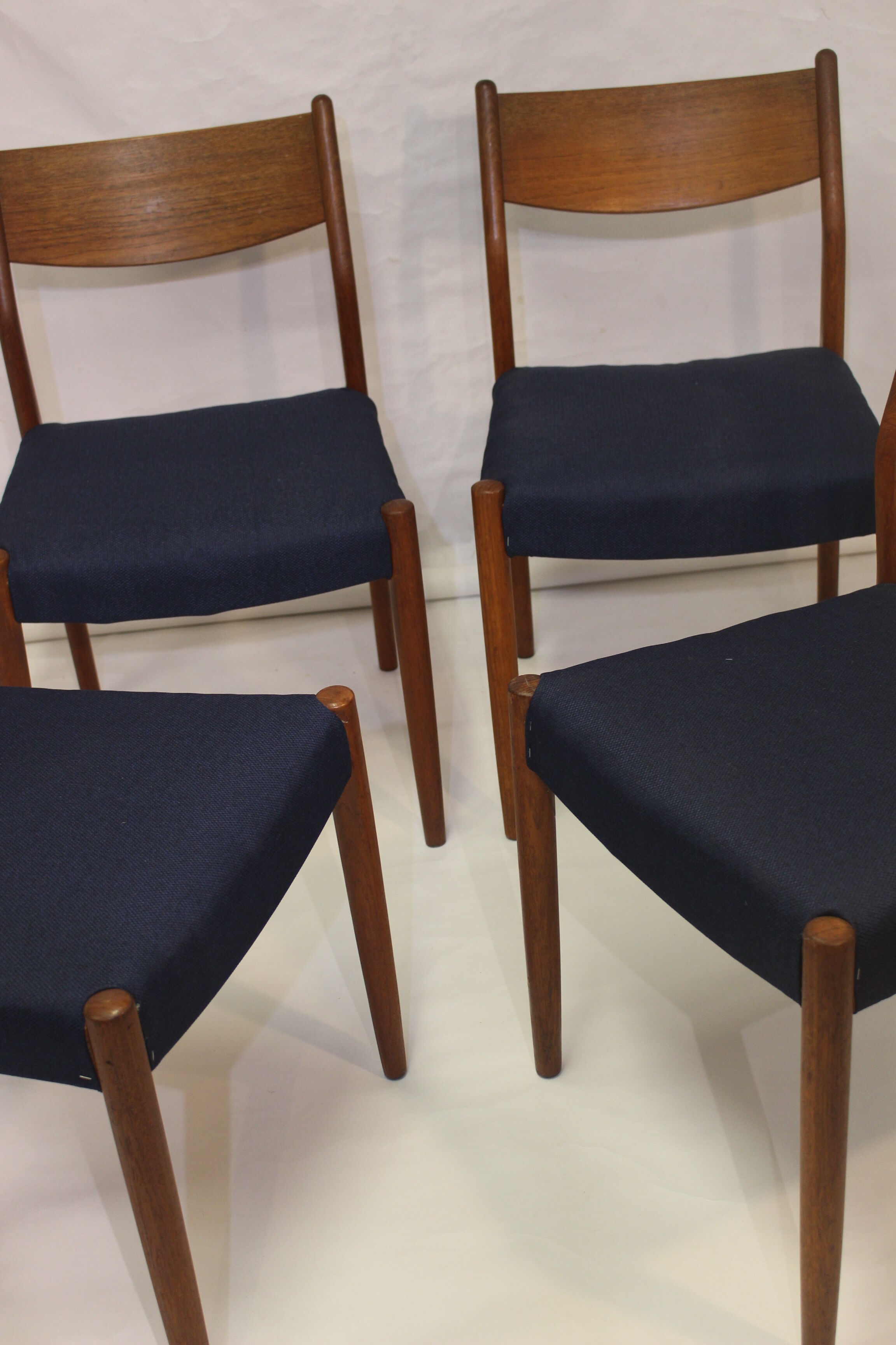 Set de 4 chaises en teck Cees Braakman pour Pastoe 1960.