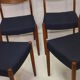 Set de 4 chaises en teck Cees Braakman pour Pastoe 1960.
