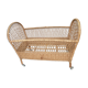 60s wicker rattan cradle bed