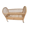 60s wicker rattan cradle bed