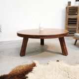 Vintage tripod coffee table brutalist style