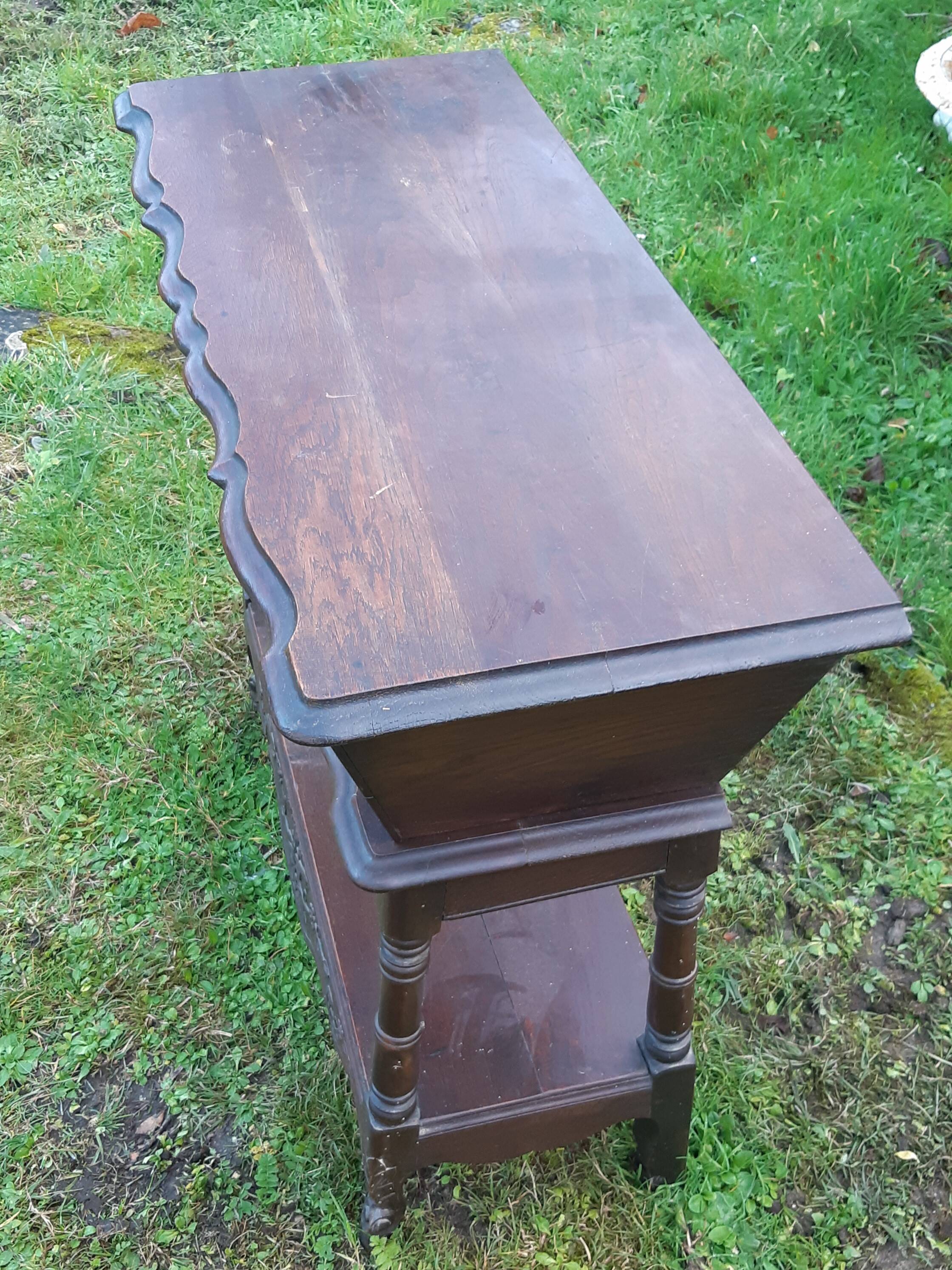Provençal oak kneading trough