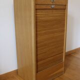 Filing cabinet with curtain