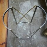 Brushed and gilded metal lounge table