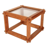 Wooden side table / bedside table 60s 70s