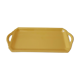 Plat à cake jaune HBCM Creil et Montereau années 50