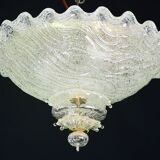 "The Crown" Charming Italian Murano Glass Ceiling Fixture, Murano, 1970