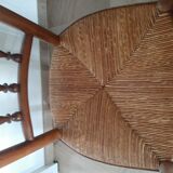 Set of 5 faux bamboo style chairs