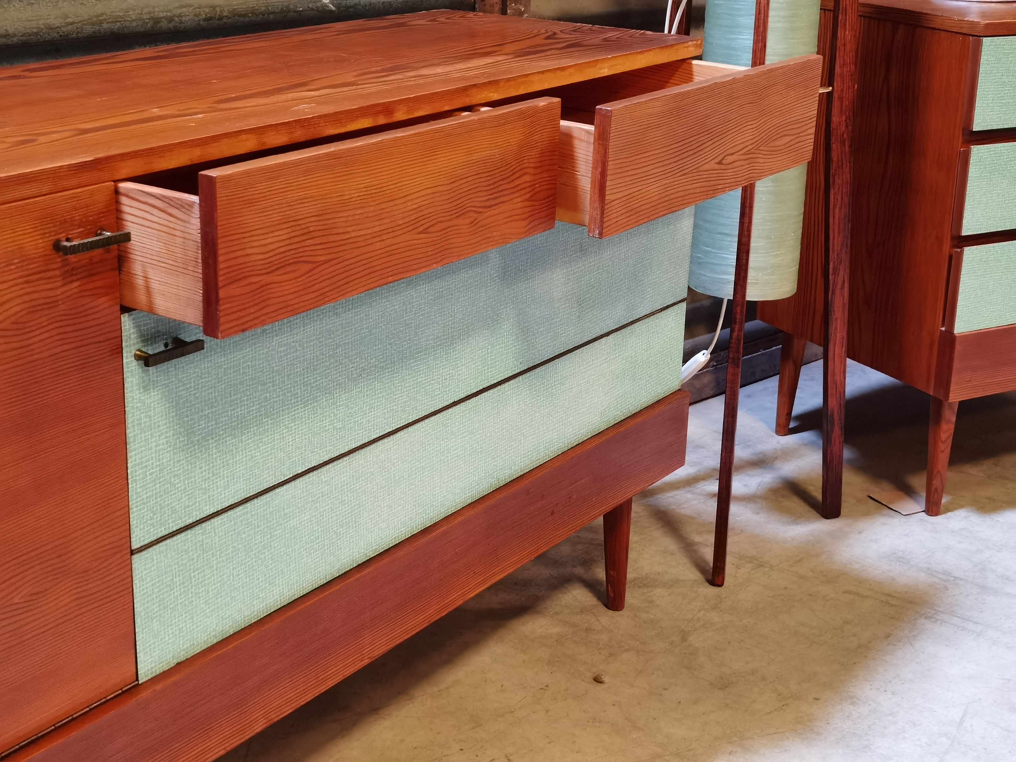Czech wood and formica sideboard